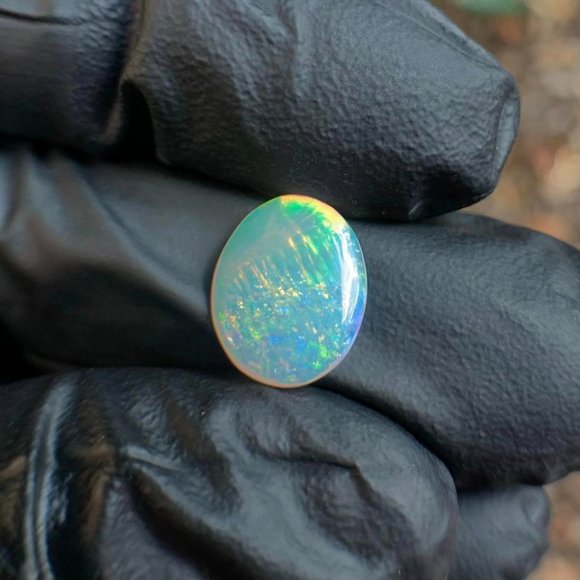 Limited Trio Pattern Horca Brazilian Polished Opal Collectible Showpiece - Picture 3 of 6